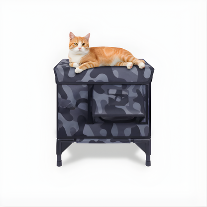 AllGuard Outdoor Heated Cat House – Night Camo